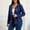 Navy, variant on Shiny Sequin Jackets for Women Trendy Zipper Long Sleeve Blazer Ribbed Bomber Jacket Cardigan Ladies Hooded Coat Outwear, Blue1 L