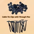 thumbnail image 5 of 100 Pcs Nylon Universal Cable Tie Buckle - New T Multifunctional Nylon Zip Ties With Pin & Button Design Plastic Cable Fixion Tools Fasteners UV Resistant Zipties for Cars Daily Repair Bumper Clips, 5 of 7