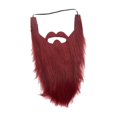 thumbnail image 2 of Soidarity Barbas postizas fáciles de usar para disfraces de Halloween Aplicaciones amplias y bien pensadas Amplia escala Cuidado del cabello Rojo 40x21cm, 2 of 6