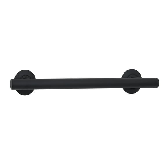 18-inch Coronado Designer Straight Bathroom Shower Grab Bar, Stainless Steel, Matte Black