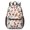 Dog Breeds and Hearts White Pattern, variant on Dog Paw Print Beige Pattern 17" Waterproof Oxford School Backpacks for Teens, S-Shape Padded Straps, for School, Travel, Hiking, Camping
