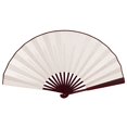 thumbnail image 2 of Soumake Folding Fan Smooth Opening Solid Color Decorative Bamboo Frame 10 Inches Chinese Style Handheld DIY Blank Fan Home Decor, 2 of 8