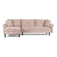 thumbnail image 2 of Sala Modular Sofá Cama Reversible De Velvet Palo De Rosa Beehive Memory Foam Modelo Aventus, 2 of 8