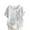 White, variant on breaise Cotton Linen Shirts Women Crew Neck Short Sleeve Floral Printed Linen Tunic Tee Shirts Tops Blouse S-3XL Sans frais de transport
