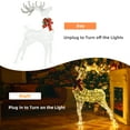 thumbnail image 4 of Costway 4.4FT Lighted Standing Reindeer Christmas Decoration Pre-Lit 120 LED Bulbs, 4 of 6