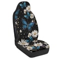 thumbnail image 2 of Chririnla Moonlit Daisy & Blue Butterfly Pattern Front Seat Covers Polyester Waterproof Easy to Install Car Seat Protectors for Auto, 2 of 12
