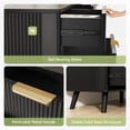 thumbnail image 5 of Feishominoo Fluted Dressers with 8 Drawers for Bedroom, Home Boho Wide Wood Chest of 8 Drawers Storage Organizer for Living Room Hallway Nursery, Black, 5 of 10