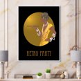 thumbnail image 2 of Designart 'Retro Fashion Glamour Afro American Woman' Modern Framed Canvas Wall Art Print, 2 of 5