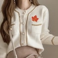 thumbnail image 2 of Shisuyan Brooch Pin Rhinestone Maple Leaf Shape Brooch Clothes Pin Clothes Jewelry, 2 of 9