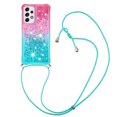 thumbnail image 1 of Funda para Samsung Galaxy A33 5G Brillantina Líquida Divertida Reluciente y con Cristales en Movimiento Cuerpo Cruzado con Cordón Ajustable, 1 of 5