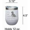 thumbnail image 5 of C&M Personal Gifts 12 oz The Dog Is Home Double Insulated Stainless Steel Tumbler 12oz with Lid - White Powder Coated Laser Engraved, 5 of 5