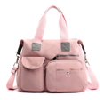 thumbnail image 5 of bolso de hombro bolso de nylon bolso de viaje de gran capacidad de mano, 1 pieza-rosa oso de fresa Electrónica, 5 of 5