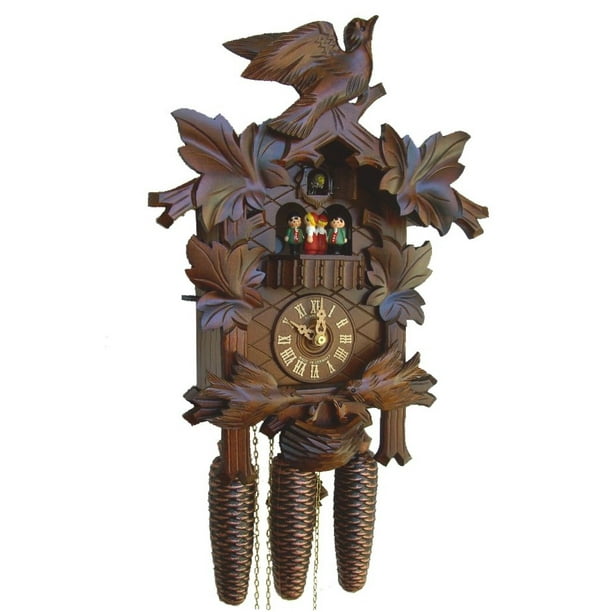 Cuckoo Clock Feeding Birds, Nest