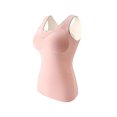 thumbnail image 1 of Guardurnaity Ropa interior térmica acolchada de invierno para mujer, Top transpirable de mantenimiento del calor, chaleco informal de poliéster, Ropa interior Rosado XXL, 1 of 6