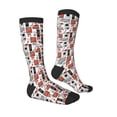 thumbnail image 3 of Balery Modern Life Printed Novelty Socks Men's Women's Crew Socks Sports Socks Knee High Socks Cotton Socks Quirky and Cool Socks, 3 of 9
