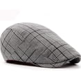 thumbnail image 4 of CoCopeaunts Newsboy Cap Spring Summer Hat Caps for Men Women Plaid Ivy Flat Cap Artist Painter Hat Adjustable Beret Hats for Men, 4 of 8