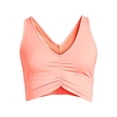 thumbnail image 2 of Avia Women's Ruched V-Neck Sports Bra, 2 of 3