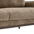 thumbnail image 5 of Christopher Knight Home Modern 75.75" Loveseat Sofa, Chenille Couch with Cushion and Wooden Legs, Brown, 5 of 13