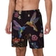 thumbnail image 1 of Balery Humming Bird Bañador para hombre, shorts de playa de secado rápido con entrepierna y forro de compresión-Large, 1 of 6