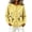 Yellow, variant on Women's Floral Embroidered Cardigan Button Down Crew Neck Long Sleeve Casual Sweater