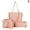 Pink, variant on 4Pcs/set Women Handbag Messenger PU Leather Shoulder Bag Tote Purse Satchel