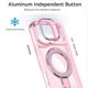 thumbnail image 3 of For iPhone 17 Pro Max Case Glitter Design TPU + PC Kickstand Phone Protector - Transparent, 3 of 5