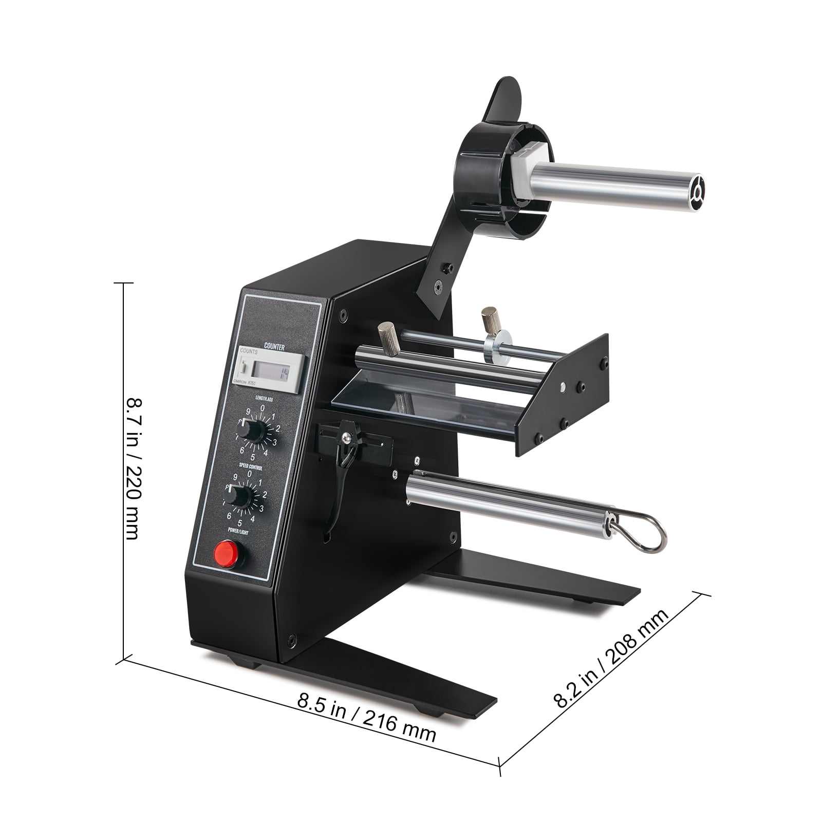 KFFKFF 0.6"-4.9" W Automatic Label Dispenser Stripper Sticker Separating Machine
