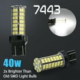 thumbnail image 2 of 2X 40W 7443/7440 LED 6000K White Reverse Brake Tail Stop High Power Light Bulbs, 2 of 8