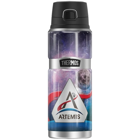 Nasa Artemis To The Moon THERMOS STAINLESS KING Stainless Steel Drink Bottle, Vacuum insulated & Double Wall, 24oz