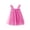 Hot Pink, variant on Grblisyd Little Girl Dress Solid Color Tutu Dresses Sleeveless Tulle Dress Princess Dresses for Birthday Party