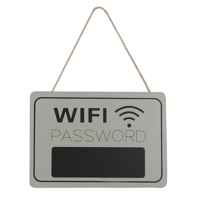 Letrero de contraseña para colgar en la pared, para cafetería, librería, pizarra retro colgante