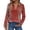 Red, variant on Women's Fashion Athleisure Long-Sleeve Vintage Floral Print Stand Collar Polo Shirt Top, Comfortable & Skin-Friendly & Breathable, Gifts for Women