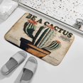 thumbnail image 4 of Tropical Plant Green Cactus Bathroom Mat, Non-Slip Bath Carpet with Rubber Backing, Fit Under Bathroom Doormat Floor Rugs for Shower Bathtub Sink 16"x24", 4 of 8