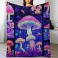 thumbnail image 3 of RUIYC Mushroom Blanket Mushroom Gifts for Women Soft Cozy Sherpa Mushroom Throw Blanket All-Season for Sofa Couch Cottagecore Room Decor Mushroom Blankets for Adults Teen, 3 of 6