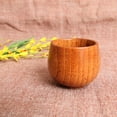 -style Log Cup Wooden Big Belly Cup Sake Solid Wood Vintage Heat ...