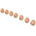 thumbnail image 1 of 7pcs Fake Eggs, Solid Rubber Eggs Elastic Expression Pattern Artificial Bouncing Ball Eggs, 1 of 8