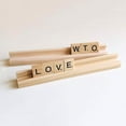 thumbnail image 3 of 4 Pieces Wooden Domino Racks Domino Tiles Holder Organizer Tray Wooden Racks, 3 of 5