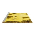 thumbnail image 2 of Ahgly Company Machine Washable Indoor Square Abstract Yellow Modern Area Rugs, 6' Square, 2 of 4