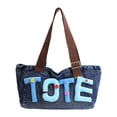 thumbnail image 1 of Bolso tote ligero, moderno, clásico, tipo shopper, bolso de hombro para fiestas y viajes. Azul oscuro, 1 of 9