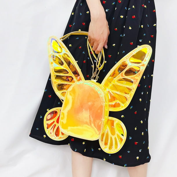Mochila con alas de mariposa sale