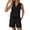 Black, variant on JULMCOMO Two Piece Sets for Women Collared V Neck Summer Tank Tops Drawstring Wide Leg Casual Vacation Outfits Lounge Sets with Pockets Dark Blue S