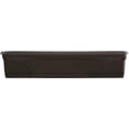 thumbnail image 2 of 36 Inch Rectangular Indoor Outdoor Medallion Hanging Windowsill Garden Box Planter, Black (2 Pack), 2 of 6