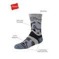 thumbnail image 2 of Hanes Originals Boys' Crew Socks, 3-Pack, Sizes M-L, 2 of 6