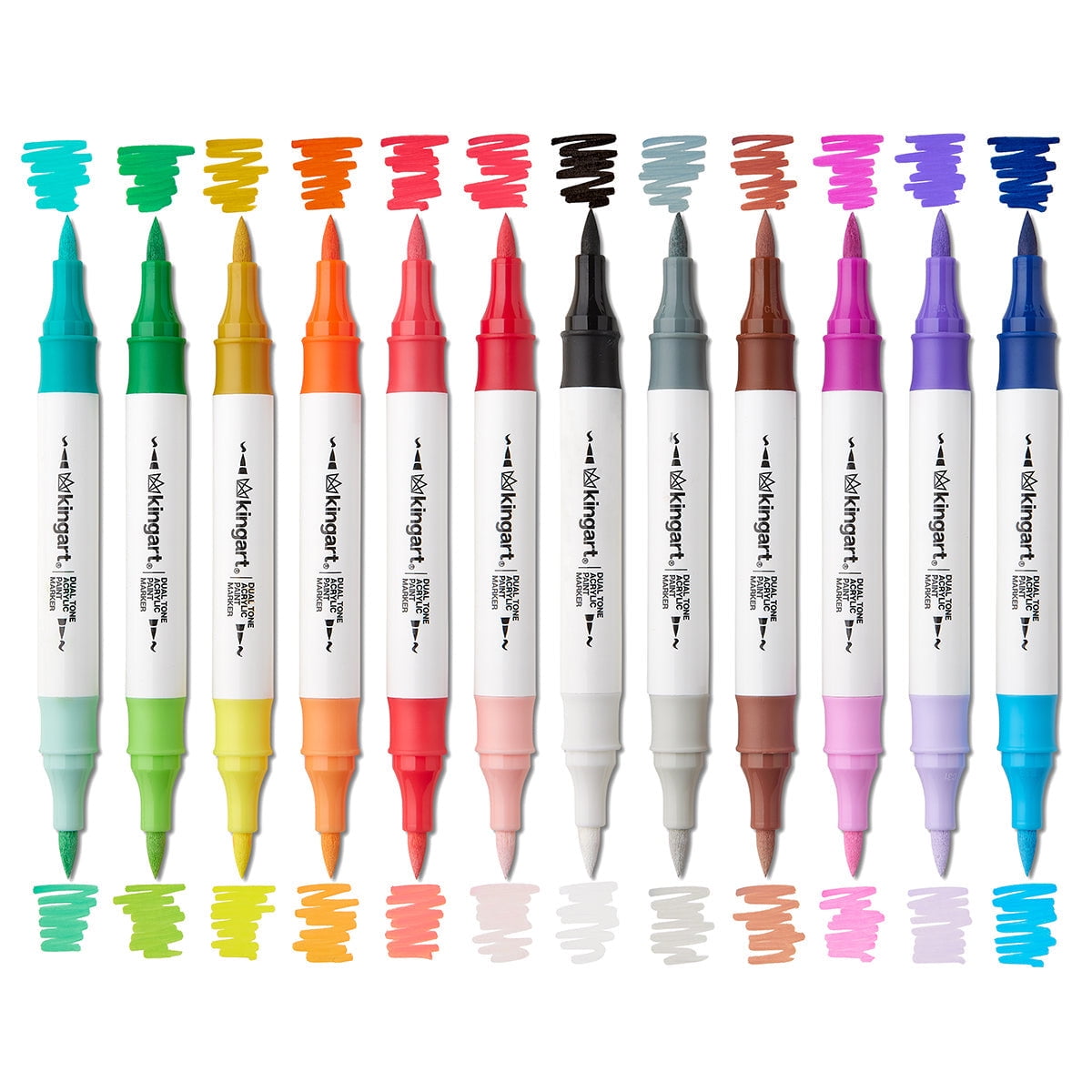 36 PC. TWIN-TIP ACRYLIC PAINT MARKERS