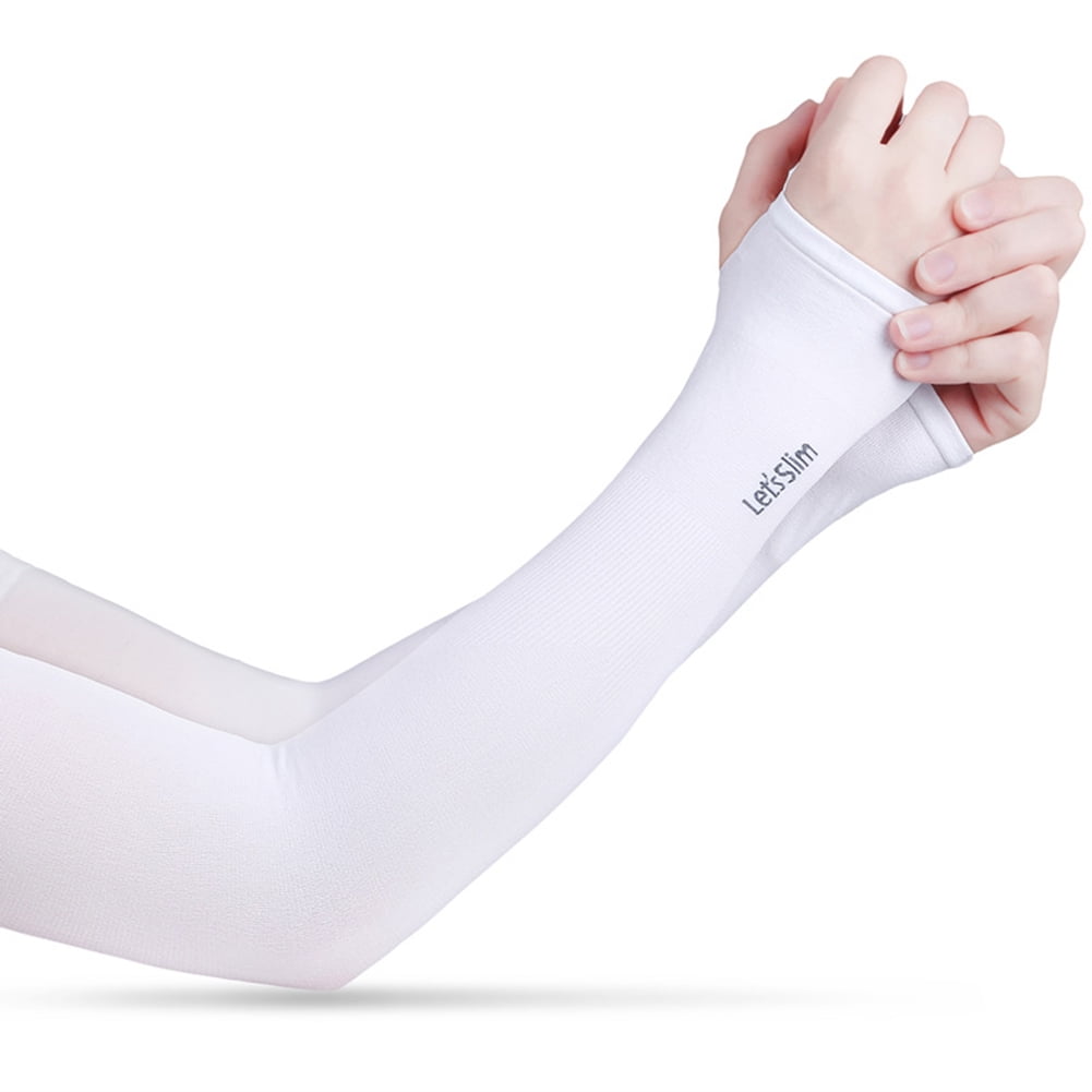 1 Pair Summer Arm Sleeves Sun UV Protection Running Fishing Driving Arm Cover Sunscreen Cuff