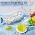 thumbnail image 4 of Freezer Ice Bucket with Scoop: Versatile Bverage Tub for Storing Ice Cubes, Vegetables, Fruits(Green, Large), 4 of 9
