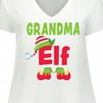 thumbnail image 4 of Inktastic Christmas Grandma Elf Women's Plus Size V-Neck T-Shirt, 4 of 5