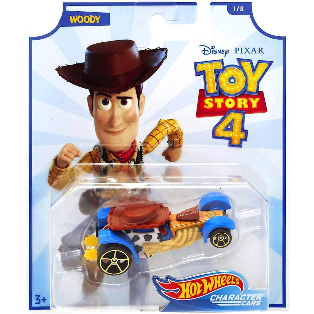 Woody Toy Story 4 Hot Wheels Disney Character Cars Diecast 1:64 Scale - Walmart.com - Walmart.com