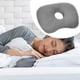 thumbnail image 5 of Almohada para dormir con orificio para las orejas, lavable, cómoda, ergonómica, suave, con orejas perforadas. gris oscuro, 5 of 8