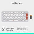 thumbnail image 3 of Logitech POP ICON Keys Wireless Bluetooth Keyboard, Comfortable Typing, Programmable Keys, Easy-Switch Between up to 3 Devices, for Laptop,, 3 of 11